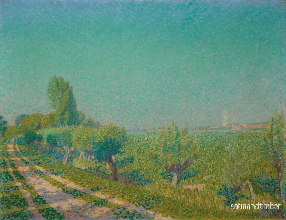 Reproduktion av målningen Vue de Rhenen - Ferdinand Hart Nibbrig - Bild 2