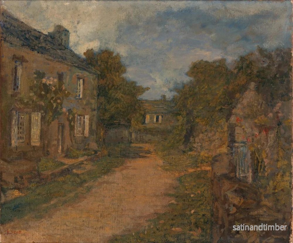 Reproduktion av målningen Maison de Millet - Frank Edwin Scott - Bild 2