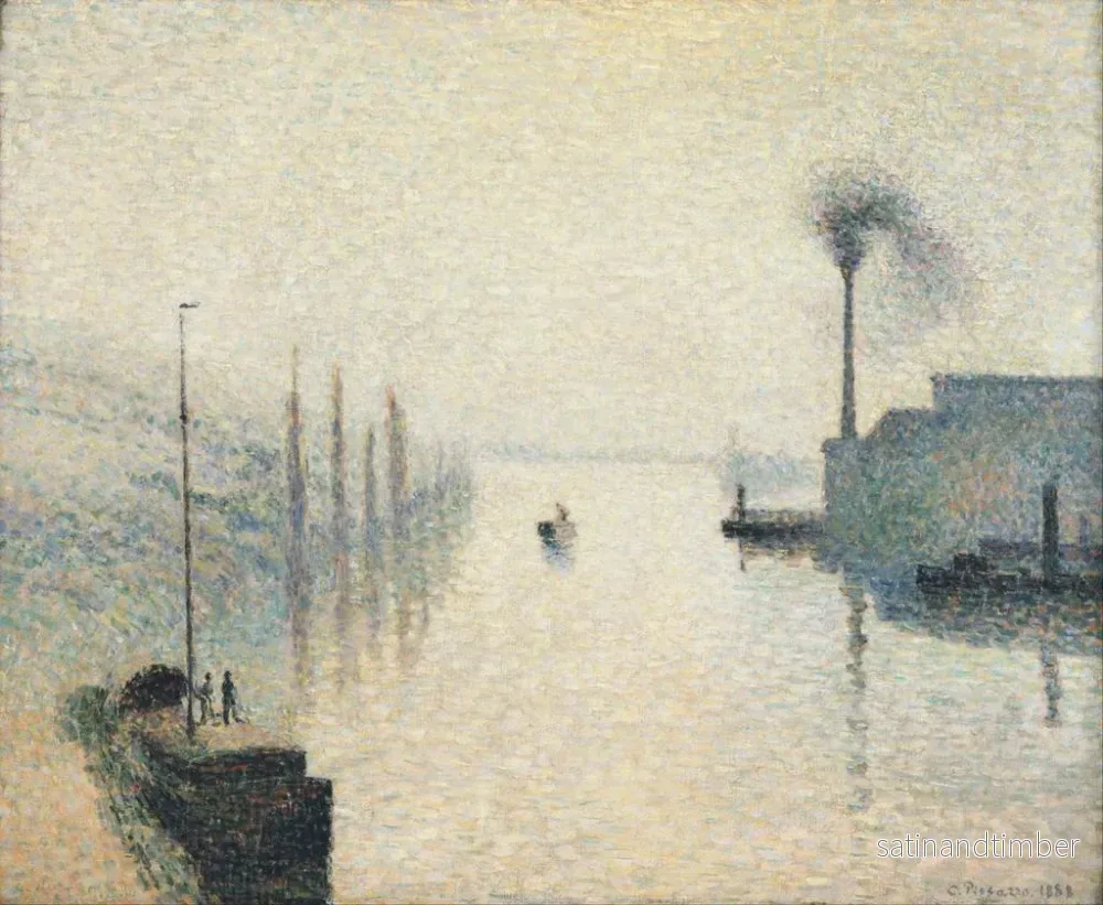 Reproduktion av målningen Le Lacroix à Rouen - Camille Pissarro - Bild 2