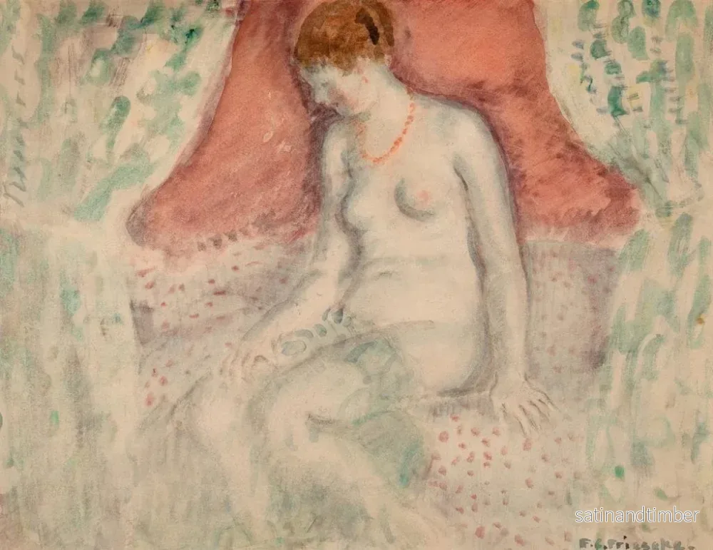 Reproduktion av målningen Nu - Frederick Carl Frieseke - Bild 2