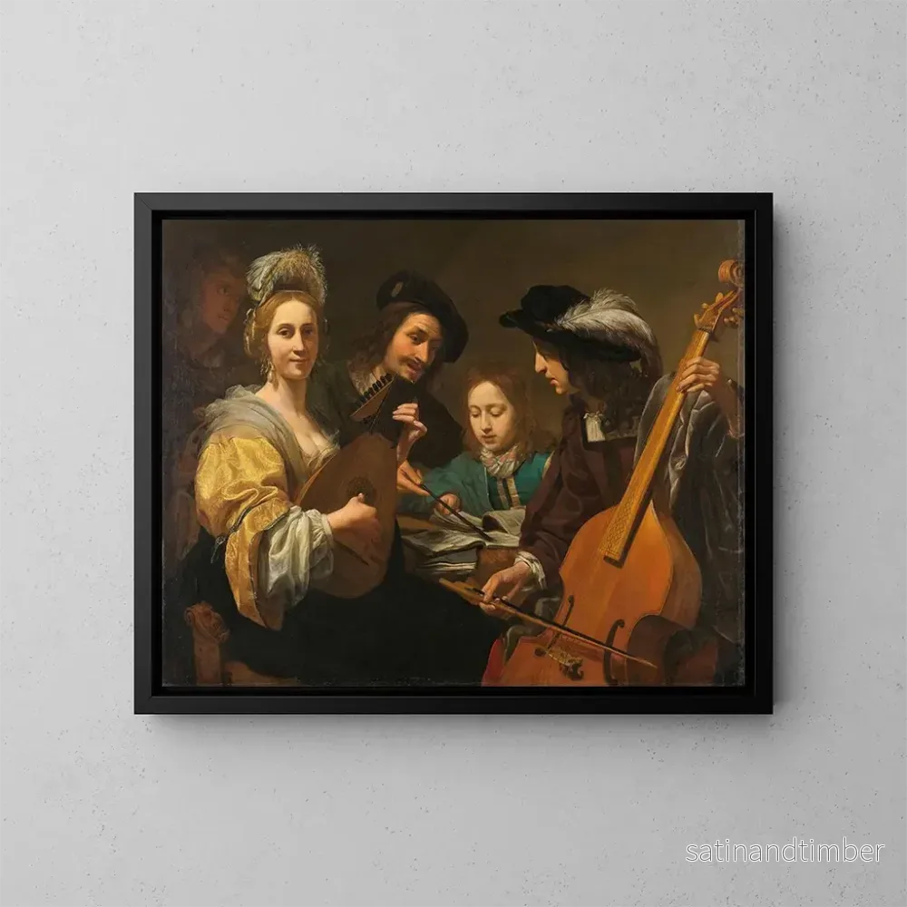 Reproduktion av målningen En musikkonstnär - Gerard van Kuijl