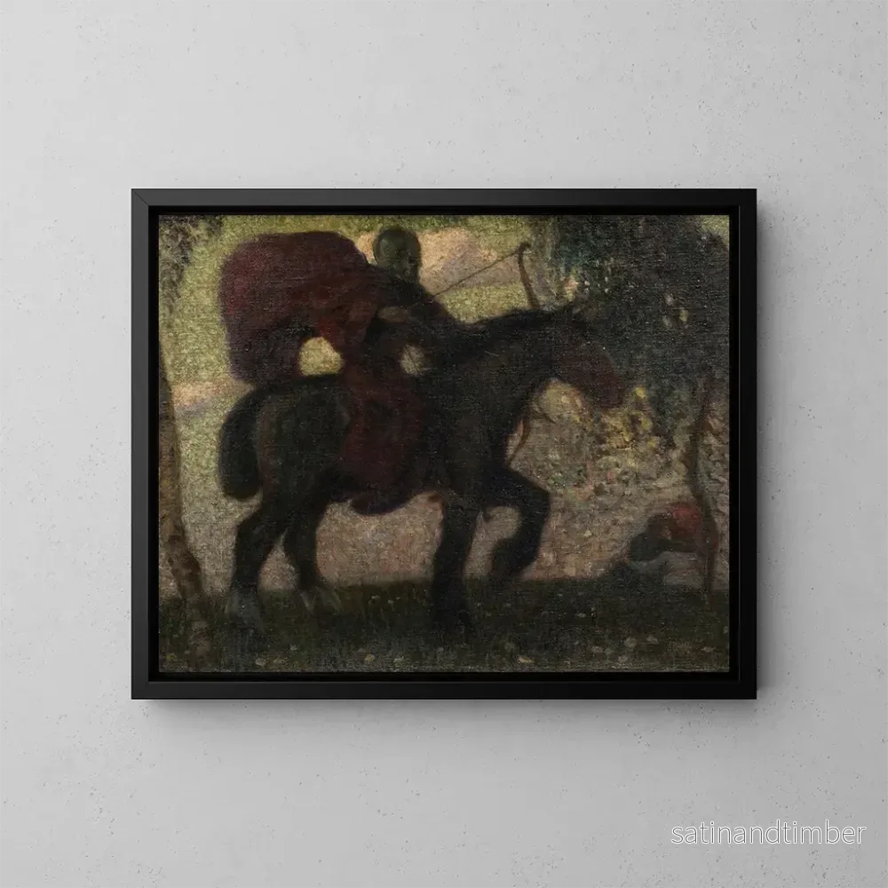 Reproduktion av målningen Döden och kärlekspar - Franz von Stuck