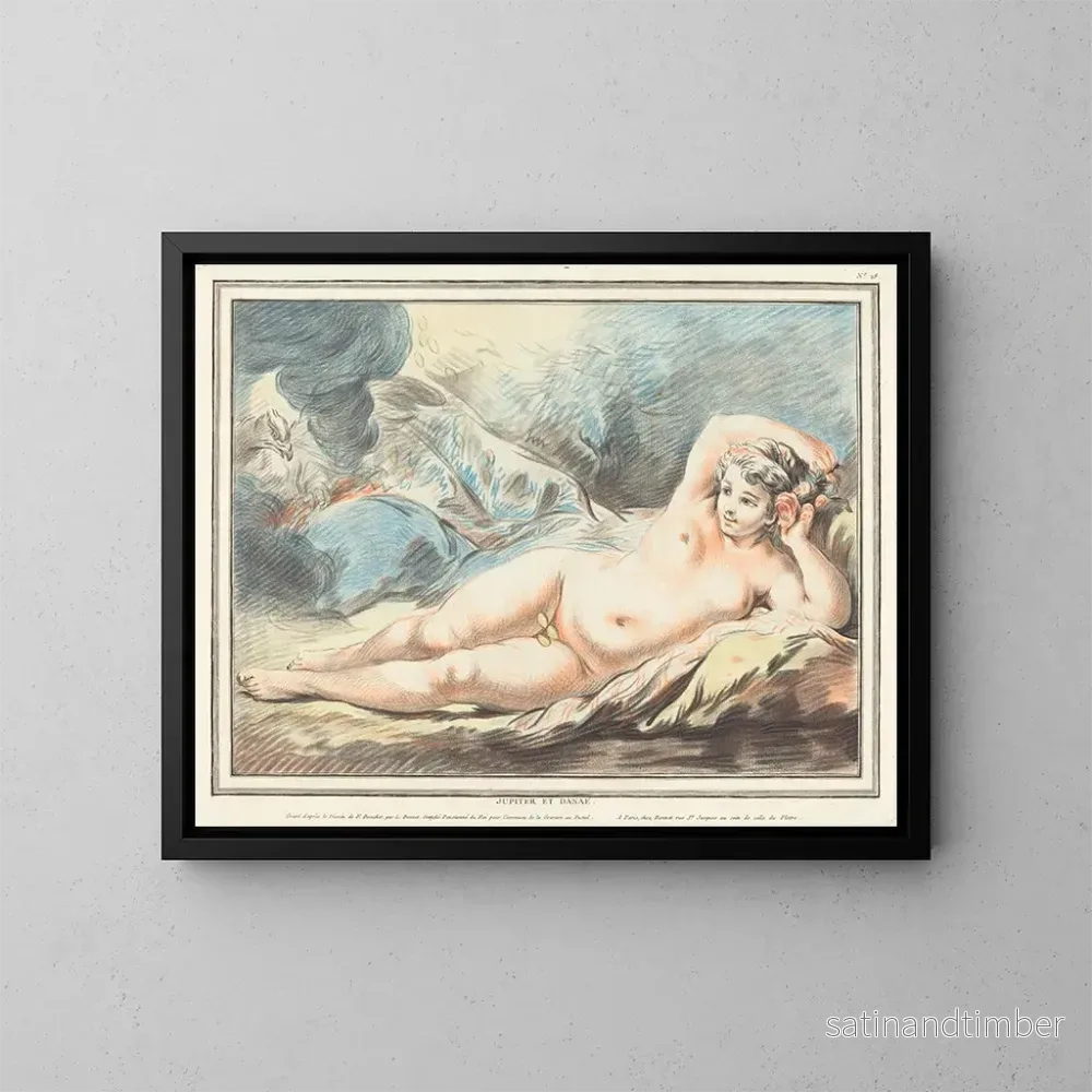 Reproduktion av målningen Jupiter och Danaé – Louis-Marin Bonnet Reproduktion av målningen Jupiter och Danaé – Louis-Marin Bonnet