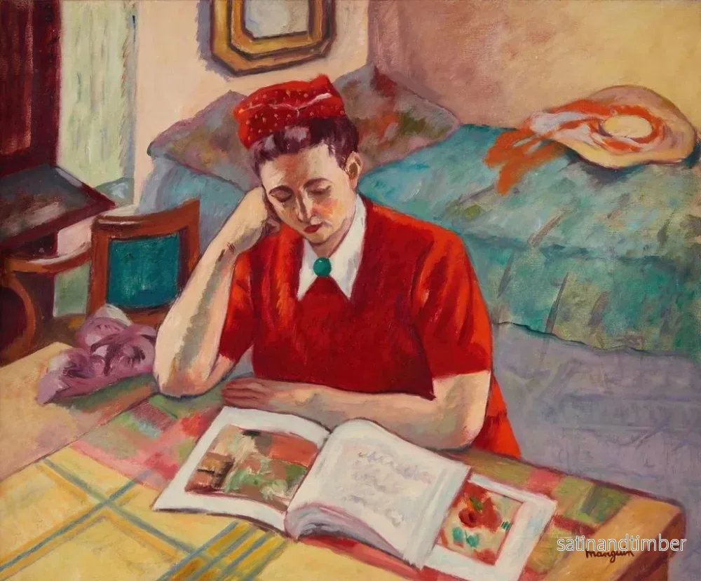 Reproduktion av målningen Odette i röd turban - Henri Manguin - Bild 2