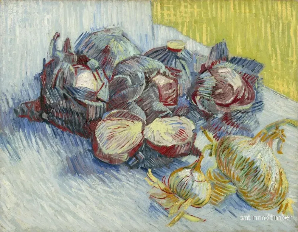 Reproduktion av målningen Choux rouges et oignons - Vincent van Gogh - Bild 2