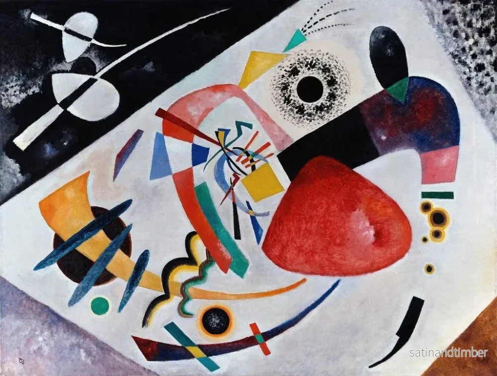 Reproduktion av målningen Tache rouge II - Wassily Kandinsky - Bild 2