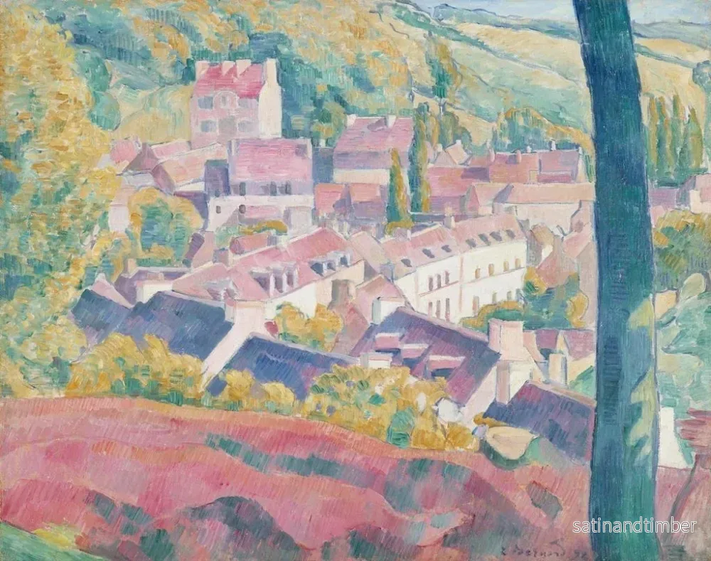 Reproduktion av målningen Pont-Aven sett från Bois d'Amour - Émile Bernard - Bild 2