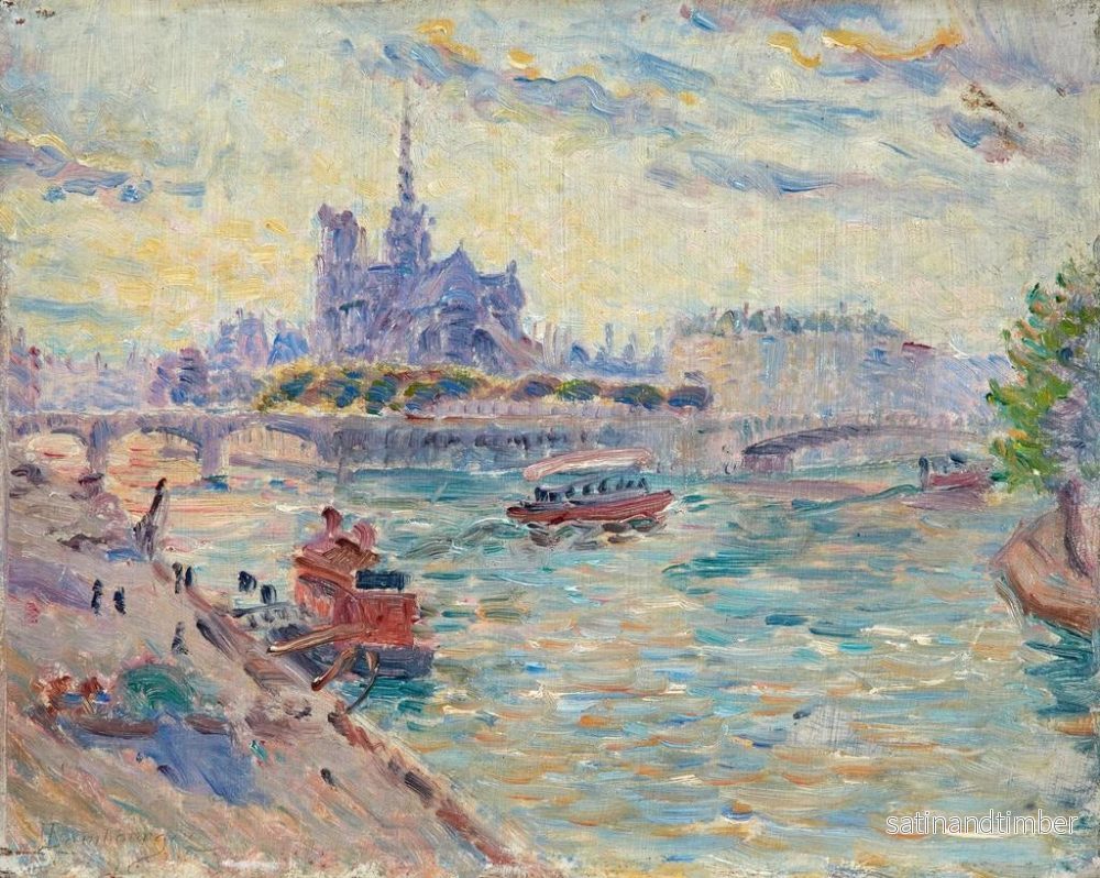 Reproduktion av målningen Utsikt över Paris, Notre-Dame - Édouard-Jean Dambourgez - Bild 2