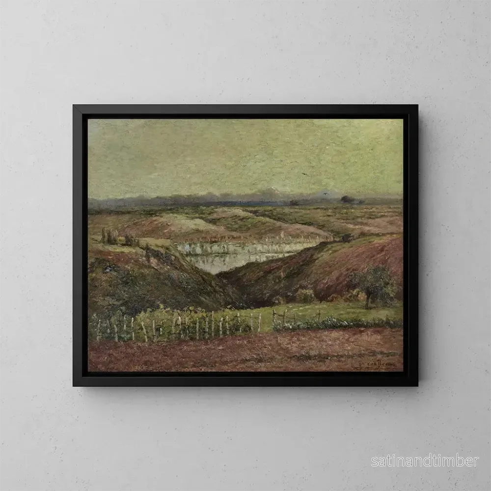 Reproduktion av målningen Environs de Colombel, Tarn, La Vallée - Pierre Prins