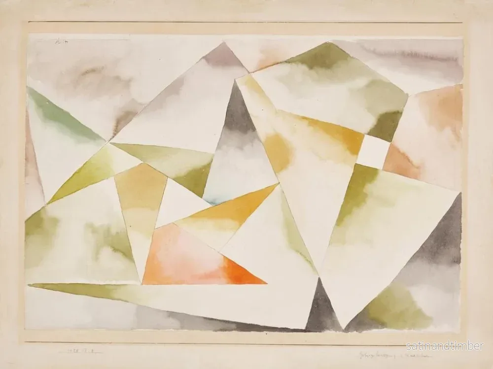 Reproduktion av målningen av bergrörelse i tre och fyra steg - Paul Klee - Bild 2
