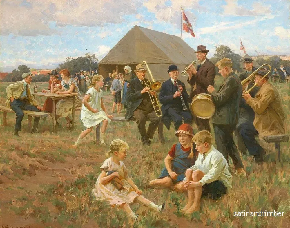 Reproduktion av målningen Les musiciens de la ville - Erik Henningsen - Bild 2