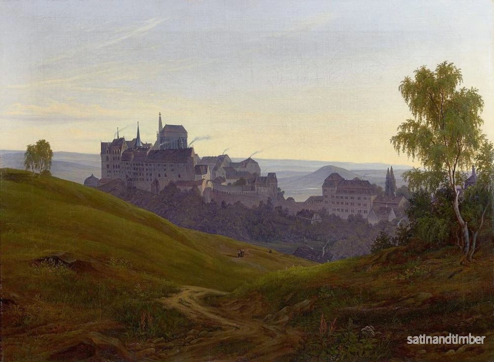 Reproduktion av målningen Le château d'Albrechtsburg à Meissen - Johann Anton Castell - Bild 2