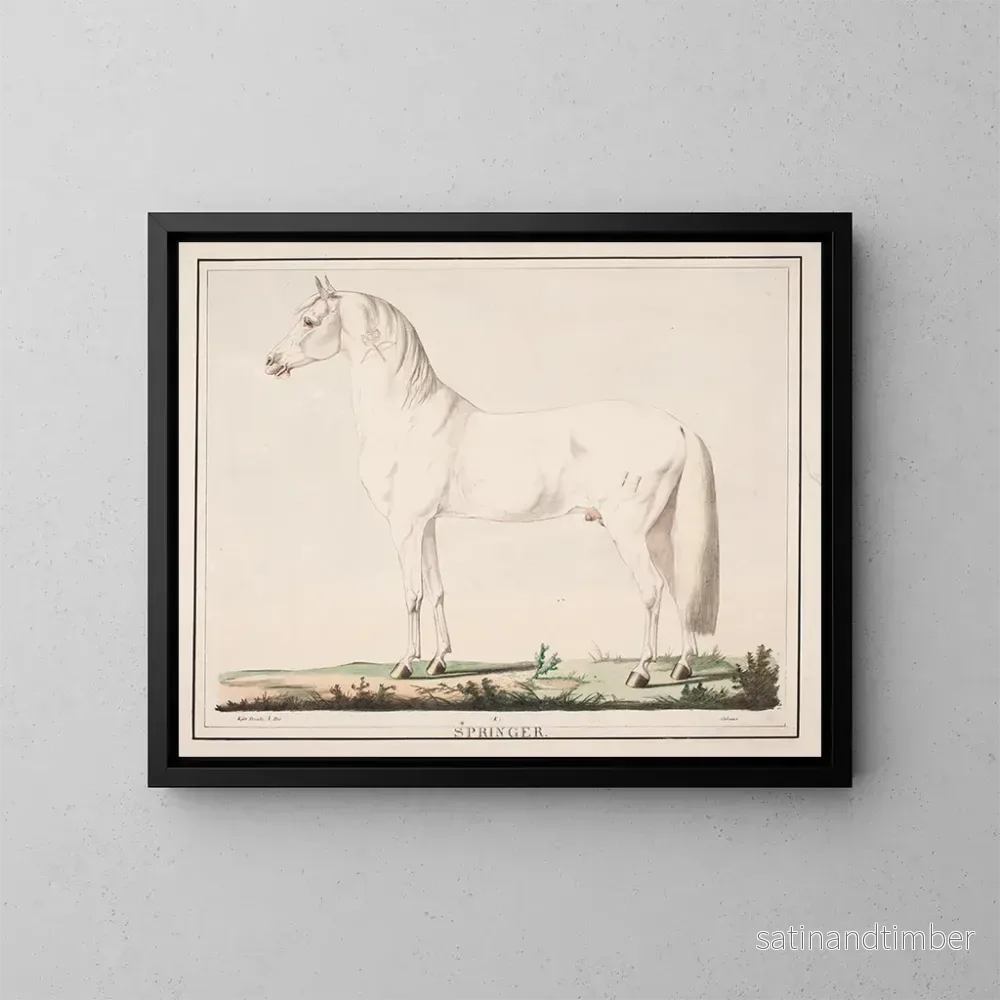 Reproduktion av målningen Le cheval sauteur - Christian David Gebauer