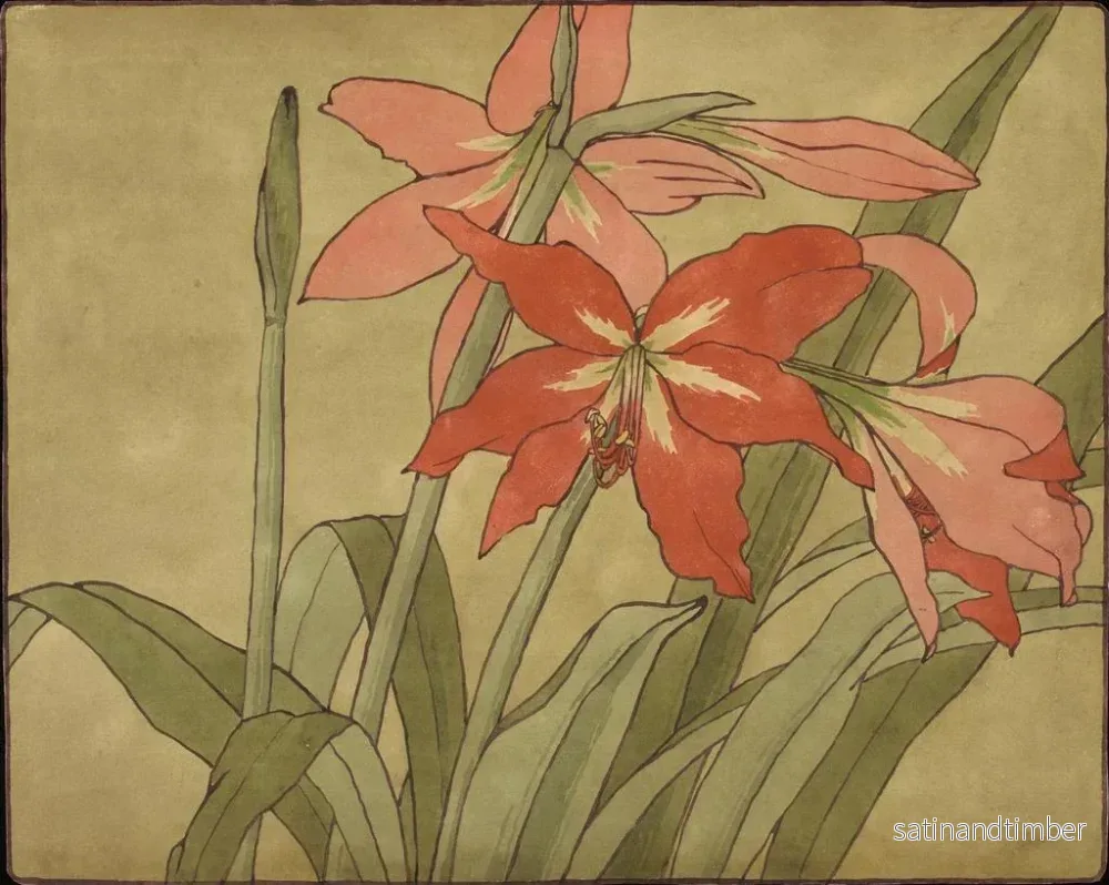 Reproduktion av målningen Amaryllis - Hannah Borger Overbeck - Bild 2