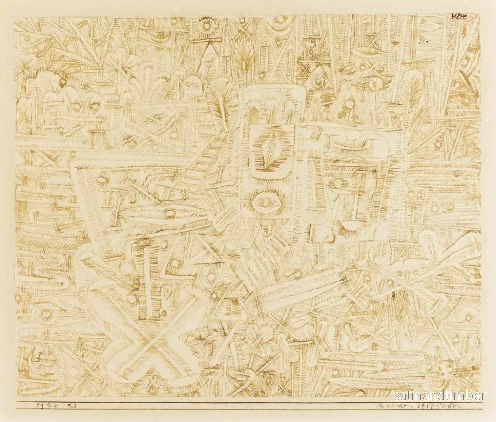 Reproduktion av målningen Naturtavla vid bazar - Paul Klee - Bild 2