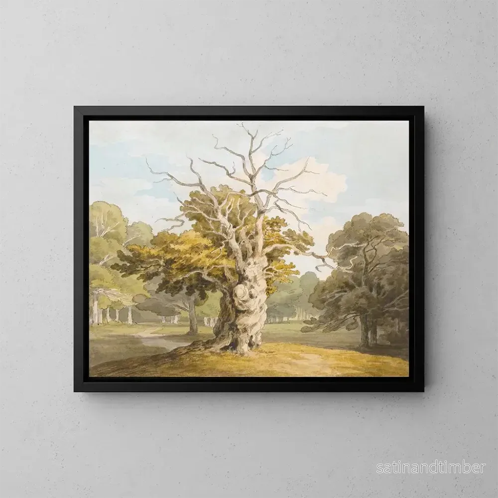 Reproduktion av målningen Ett ekträd vid Kedleston Hall, Derbyshire – John White Abbott Reproduktion av målningen Ett ekträd vid Kedleston Hall, Derbyshire – John White Abbott