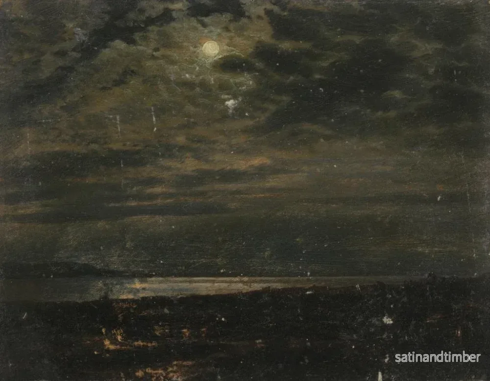 Reproduktion av målningen Lune sur la côte du Maine - Frederic Edwin Church - Bild 2
