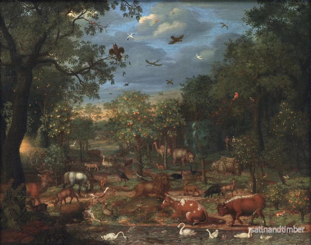 Reproduktion av målningen Himlen före syndafallet - Franz Rösel von Rosenhof - Bild 2