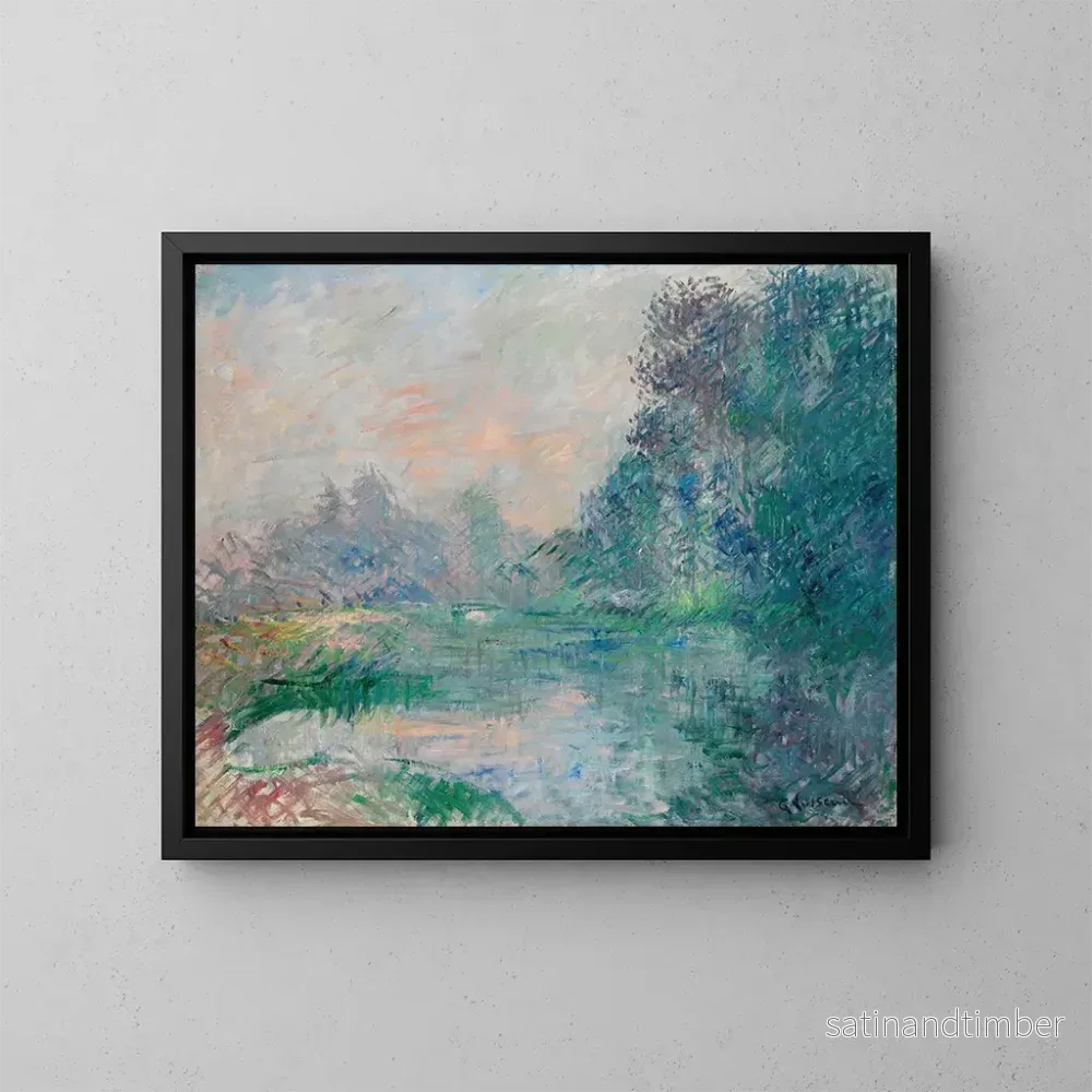 Reproduktion av målningen Bord de l'Eure, morgonens effekt - Gustave Loiseau