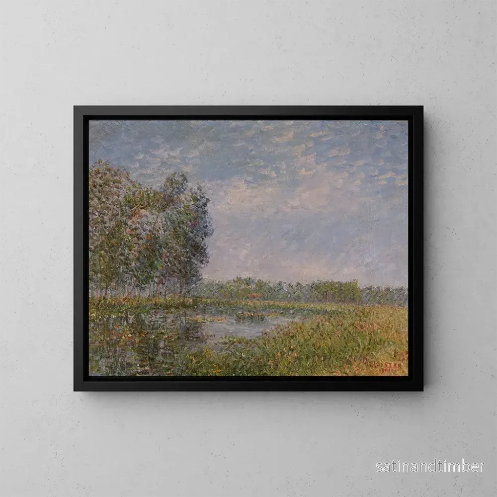 Reproduktion av målningen Bords de l’Eure, Normandie – Gustave Loiseau Reproduktion av målningen Bords de l’Eure, Normandie – Gustave Loiseau
