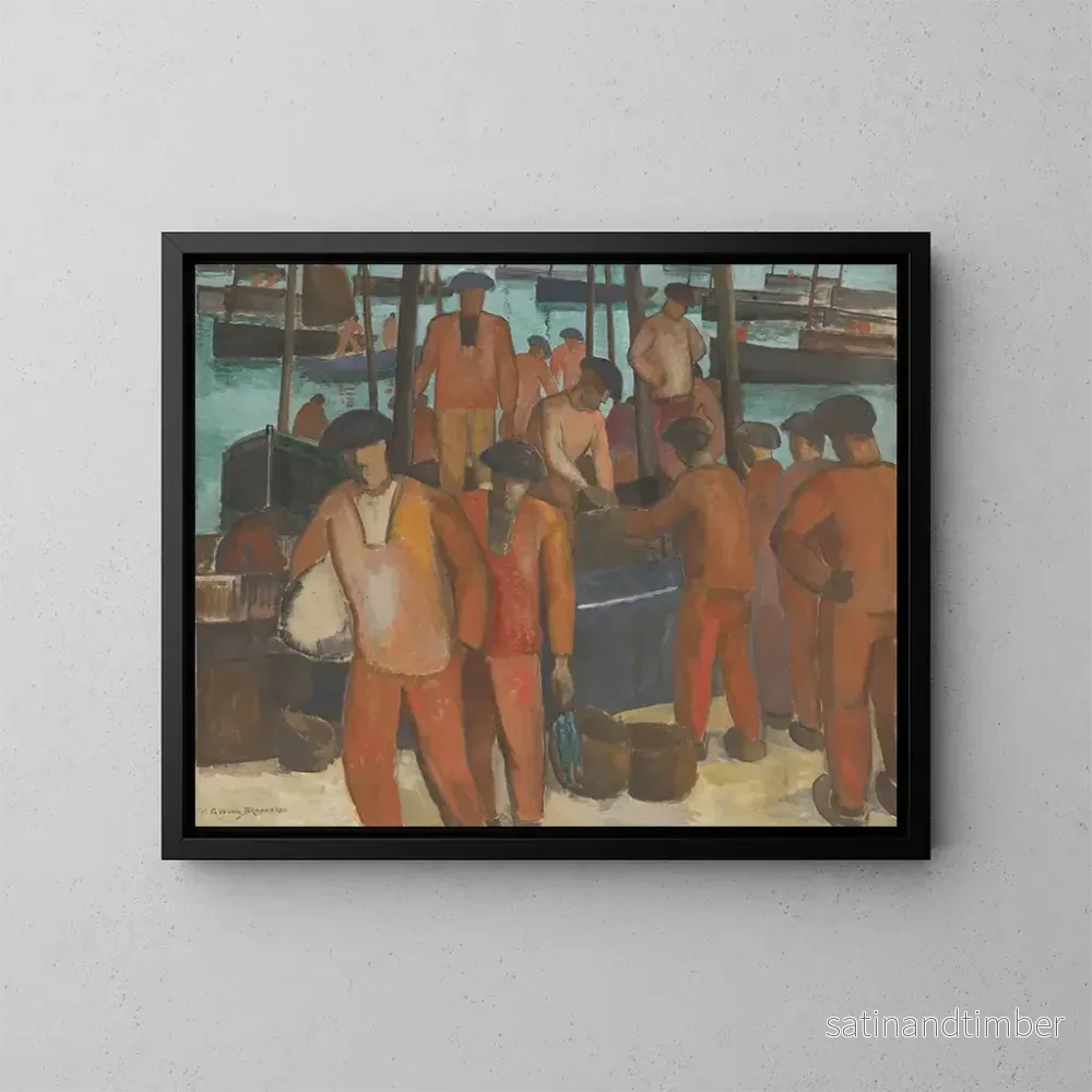 Reproduktion av målningen av Port de Douarnenez - Gerrit van Blaaderen