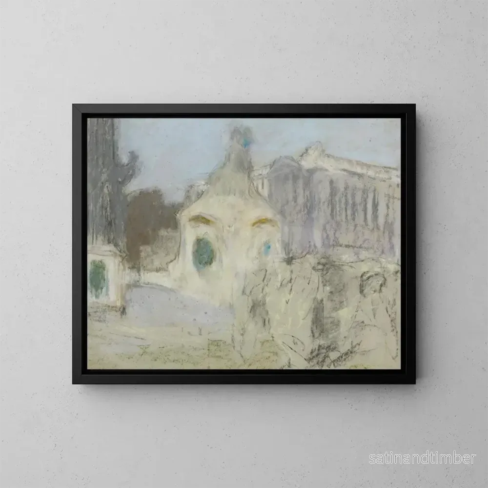 Reproduktion av målningen La Place de la Concorde - Édouard Vuillard