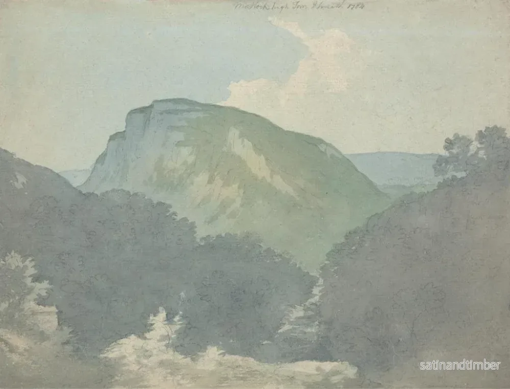 Reproduktion av målningen Matlock High Tor - John Warwick Smith - Bild 2