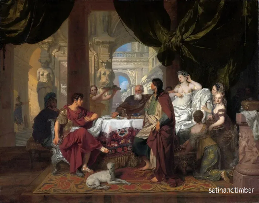 Reproduktion av målningen Le banquet de Cléopâtre - Gerard de Lairesse - Bild 2