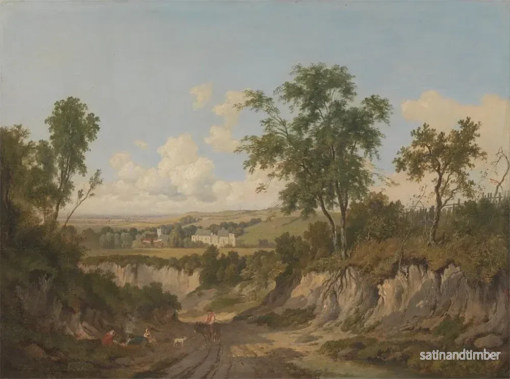 Reproduktion av målningen Penshurst Place, Kent - Patrick Nasmyth - Bild 2