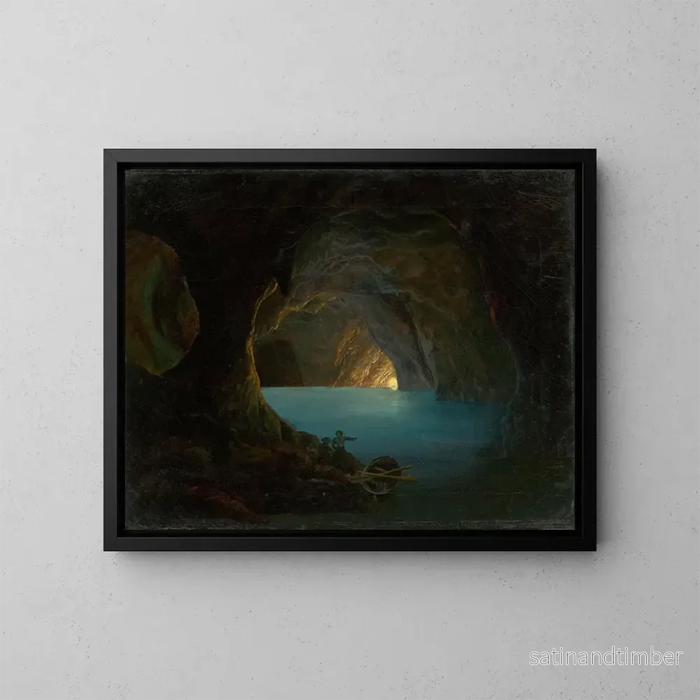 Reproduktion av målningen La Grotte Bleue à Capri – Carl Friedrich Seiffert Reproduktion av målningen La Grotte Bleue à Capri – Carl Friedrich Seiffert