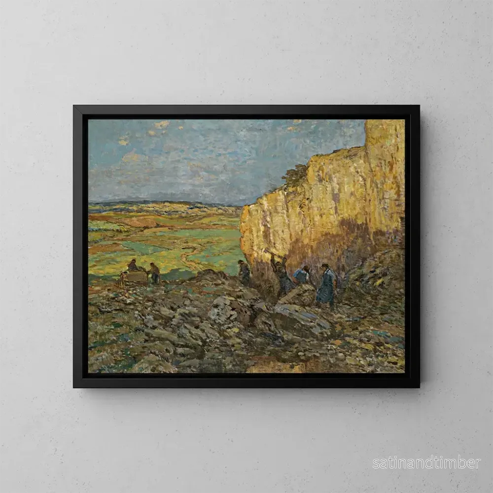 Reproduktion av målningen Carrière de pierre - Josef Ullmann