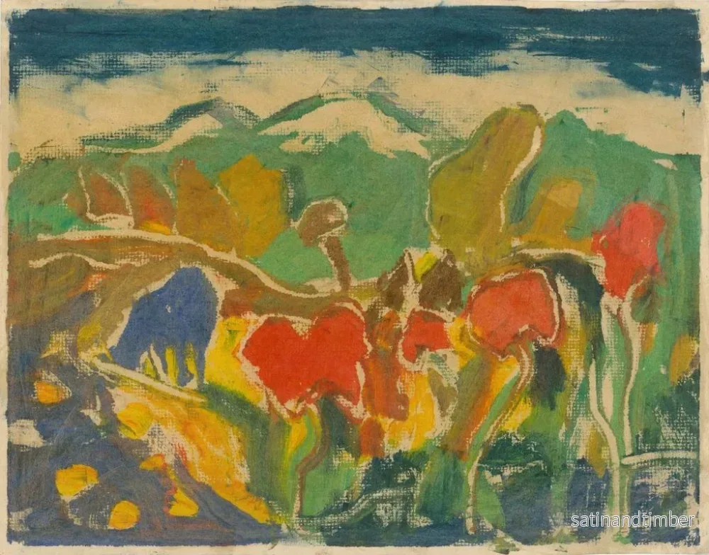 Reproduktion av målningen Eftermiddags sommar på berget - Zolo Palugyay - Bild 2