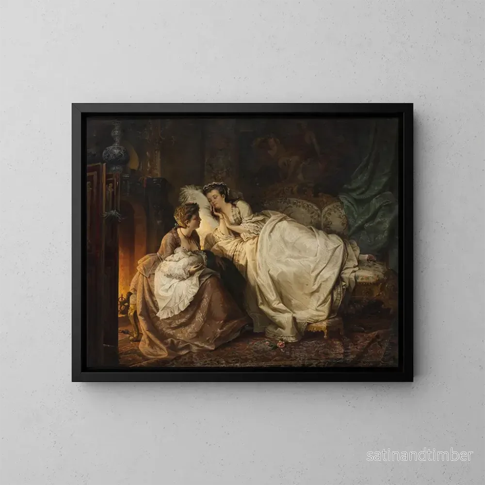 Reproduktion av målningen Le jeune bonheur de mère – Carl Herpfer Reproduktion av målningen Le jeune bonheur de mère – Carl Herpfer