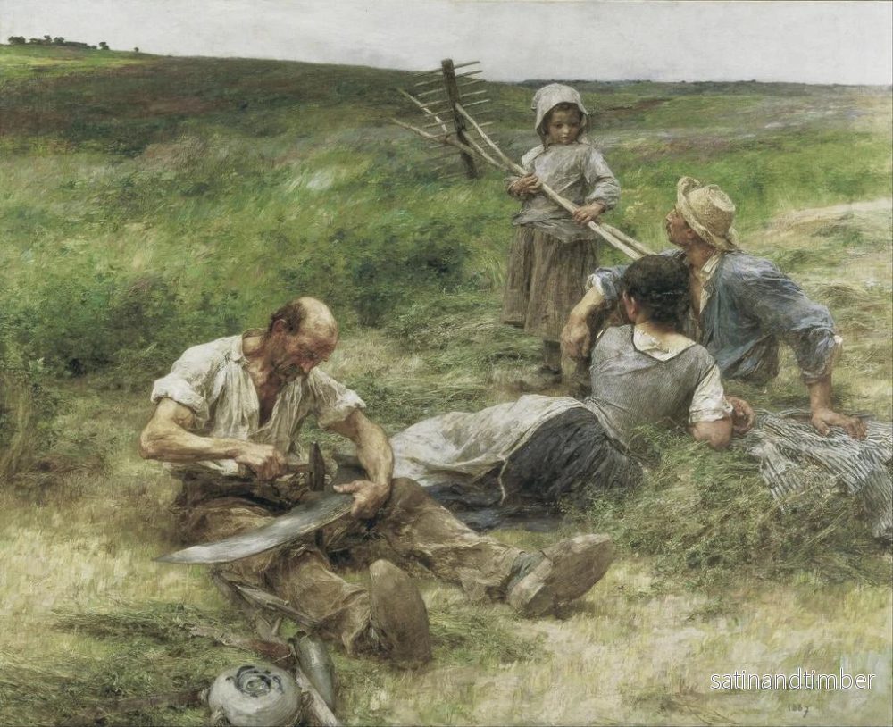 Reproduktion av målningen Fauchage - Léon Augustin Lhermitte - Bild 2