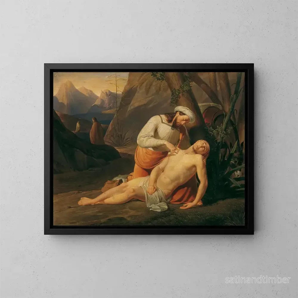 Reproduktion av målningen Le Bon Samaritain - Erasmus von Engert