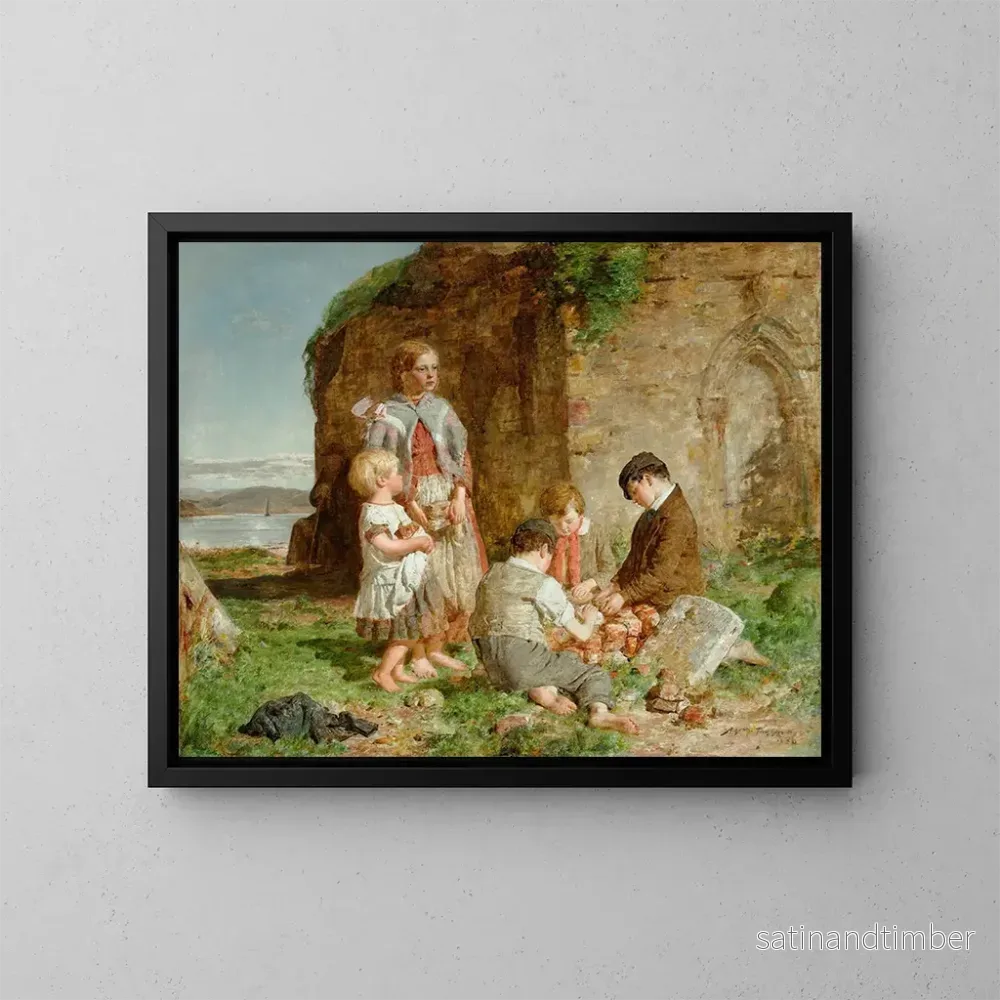 Reproduktion av målningen Passé et présent – William Mctaggart Reproduktion av målningen Passé et présent – William Mctaggart