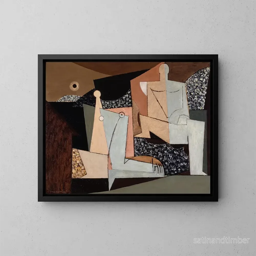 Reproduktion av målningen Figurer på en strand - Louis Marcoussis