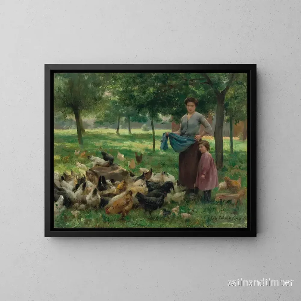 Reproduktion av målningen Under träden - Thérèse Marthe Françoise Cotard-Dupré