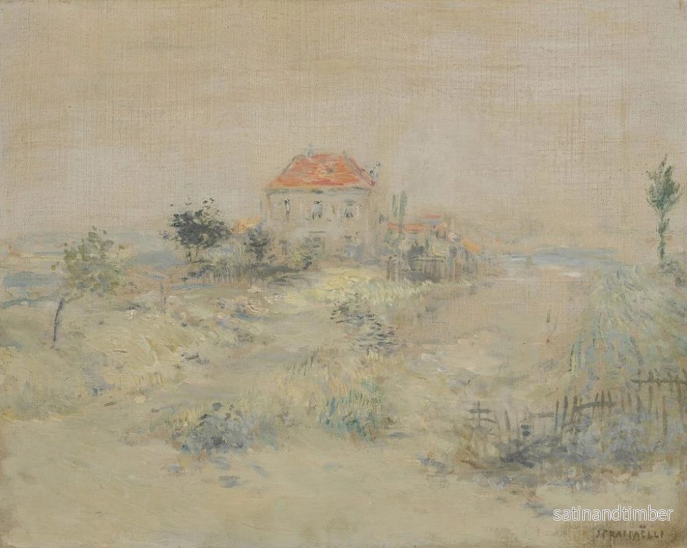 Reproduktion av målningen La villa aux environs de Paris - Jean François Raffaëlli - Bild 2