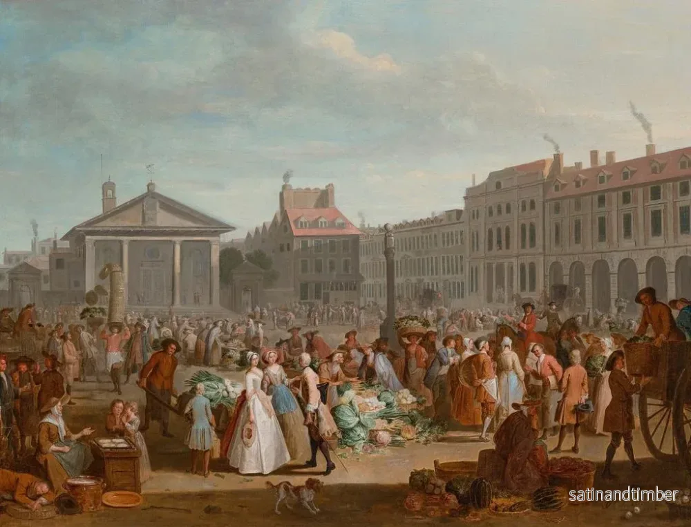 Reproduktion av målningen av Covent Garden grönsaksmarknad - Peter Angelis - Bild 2
