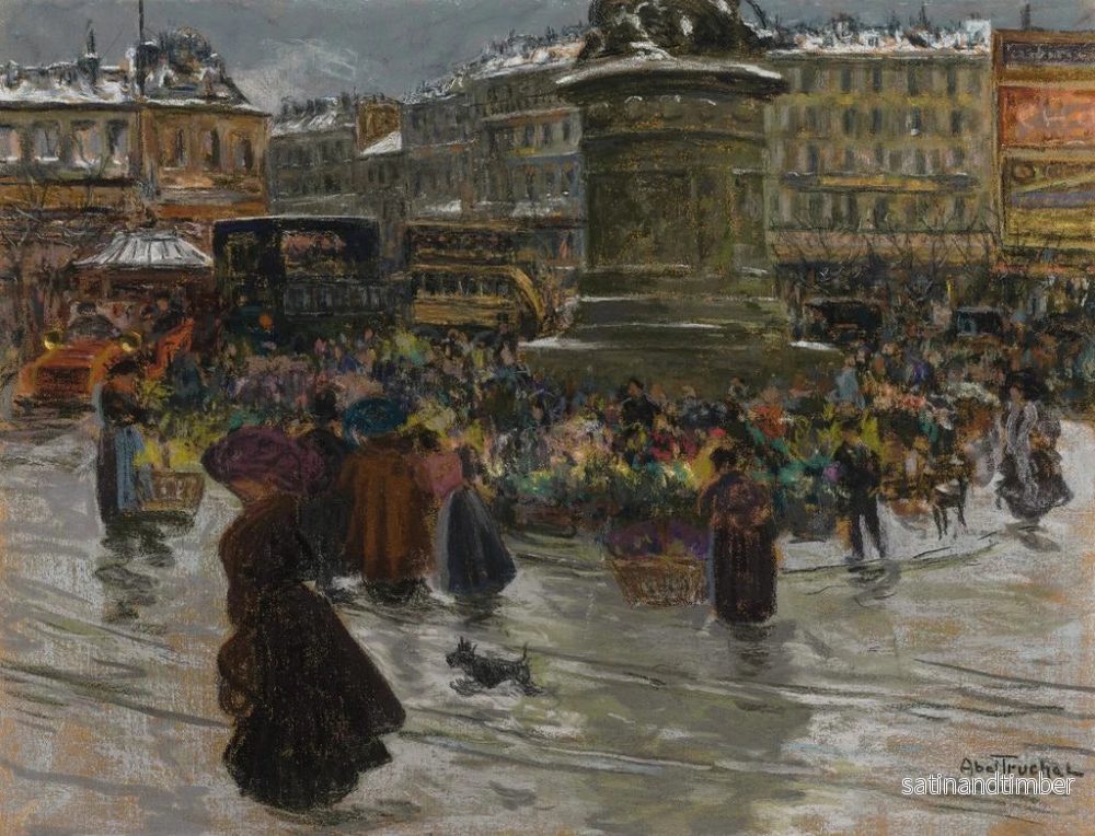 Reproduktion av målningen Place de la République - Louis Abel-Truchet - Bild 2
