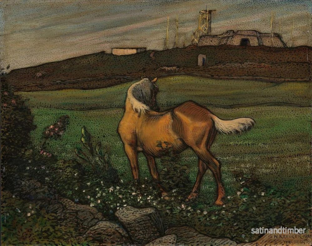 Reproduktion av målningen av Gult häst - Nils Kreuger - Bild 2