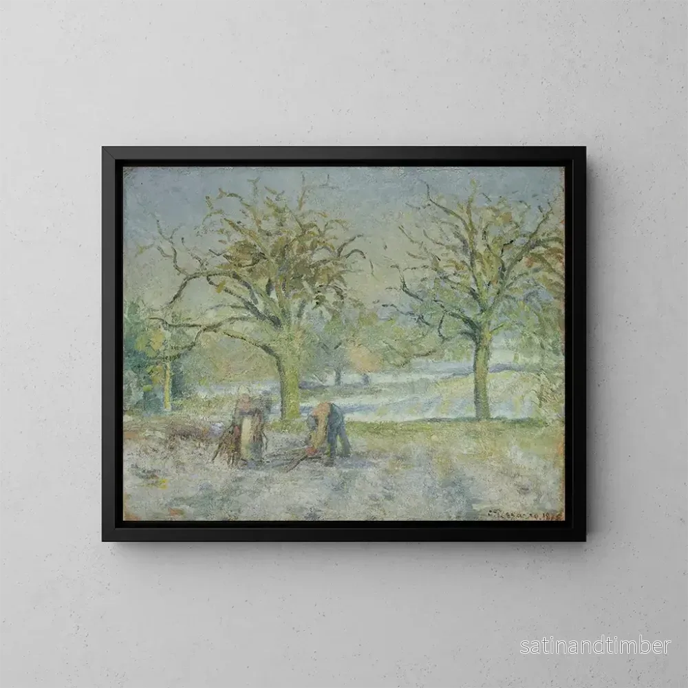 Reproduktion av målningen vinterlandskap - Camille Pissarro