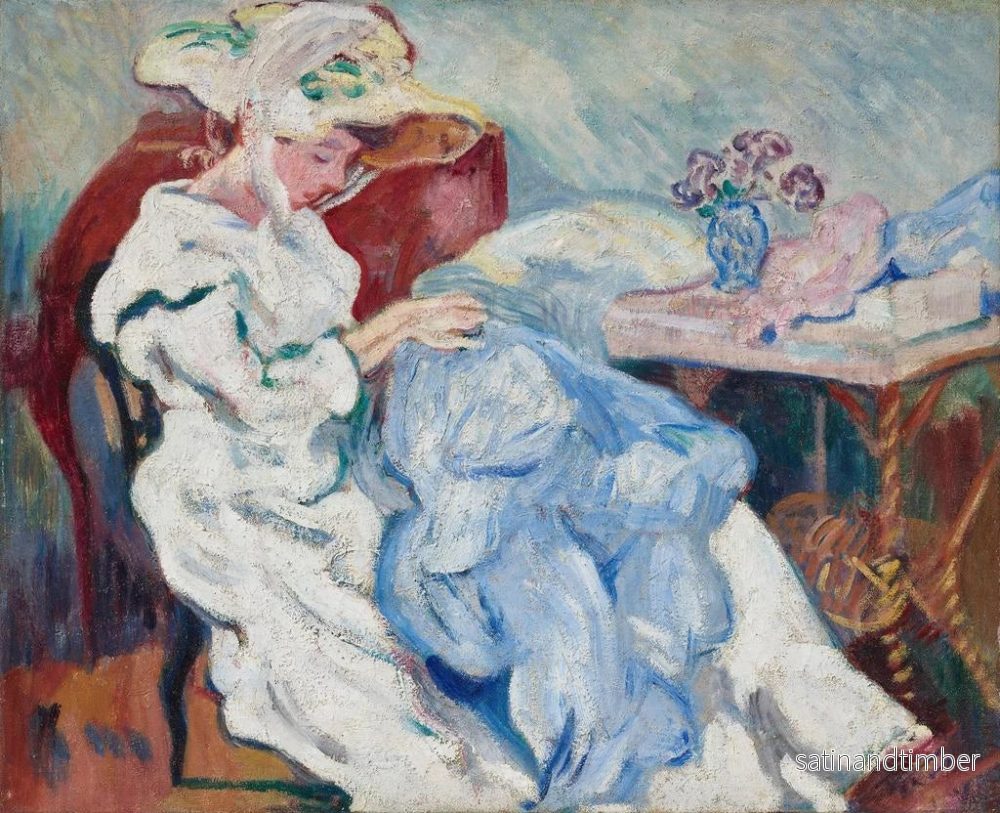 Reproduktion av målningen La Couture - Louis Valtat - Bild 2