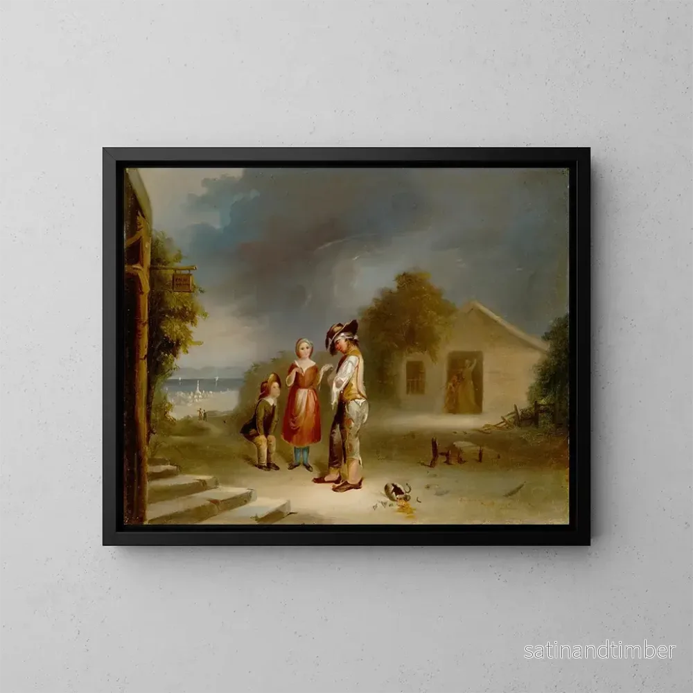 Reproduktion av målningen Le sort des ivrognes - Robert S. Duncanson