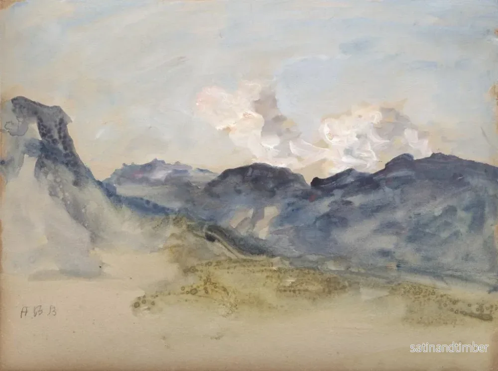 Reproduktion av målningen i Alperna - Hercules Brabazon Brabazon - Bild 2