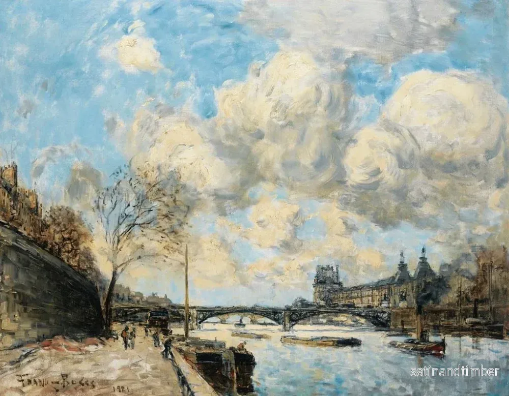 Reproduktion av målningen Paris, Seine och Louvren - Frank Myers Boggs - Bild 2