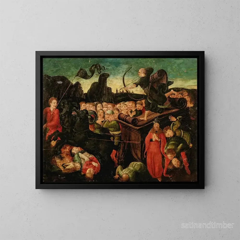Reproduktion av målningen Le Triomphe de la Mort - Liberale da Verona