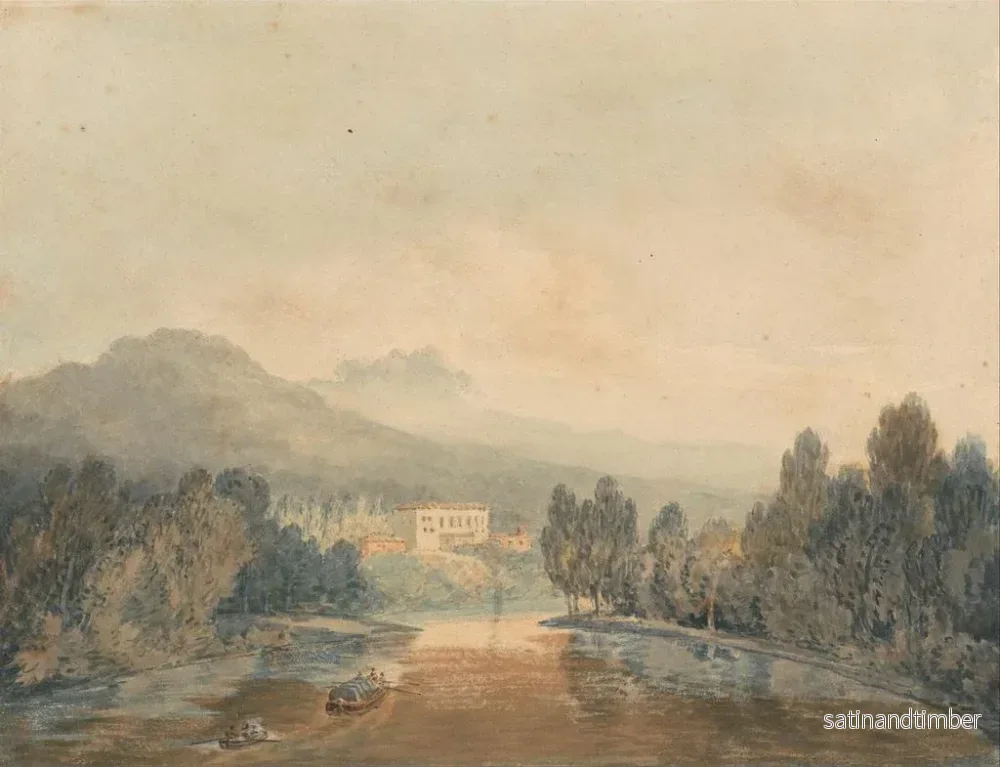 Reproduktion av målningen Villa Salviati sur l'Arno - Joseph Mallord William Turner - Bild 2