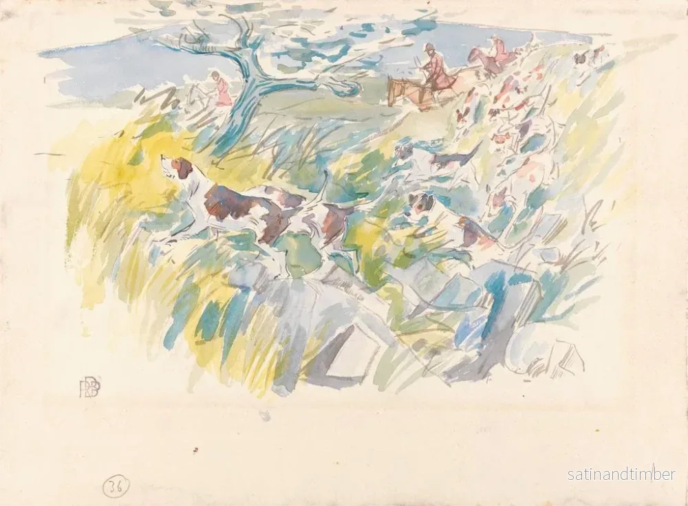 Reproduktion av målningen ovanför Exmoor-banken - Robert Polhill Bevan - Bild 2